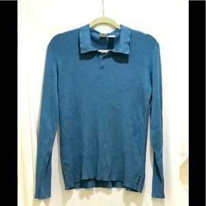 Men’s “Armani Exchange” Blue Long Sleeve Sweater